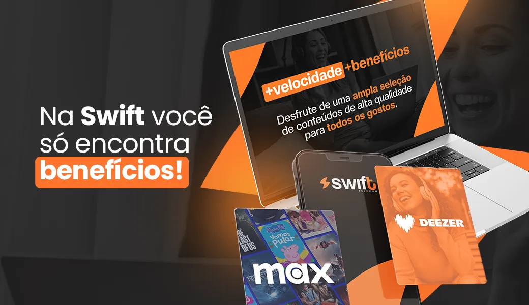 Vantagens de ter HBOMAX com a internet swift!
